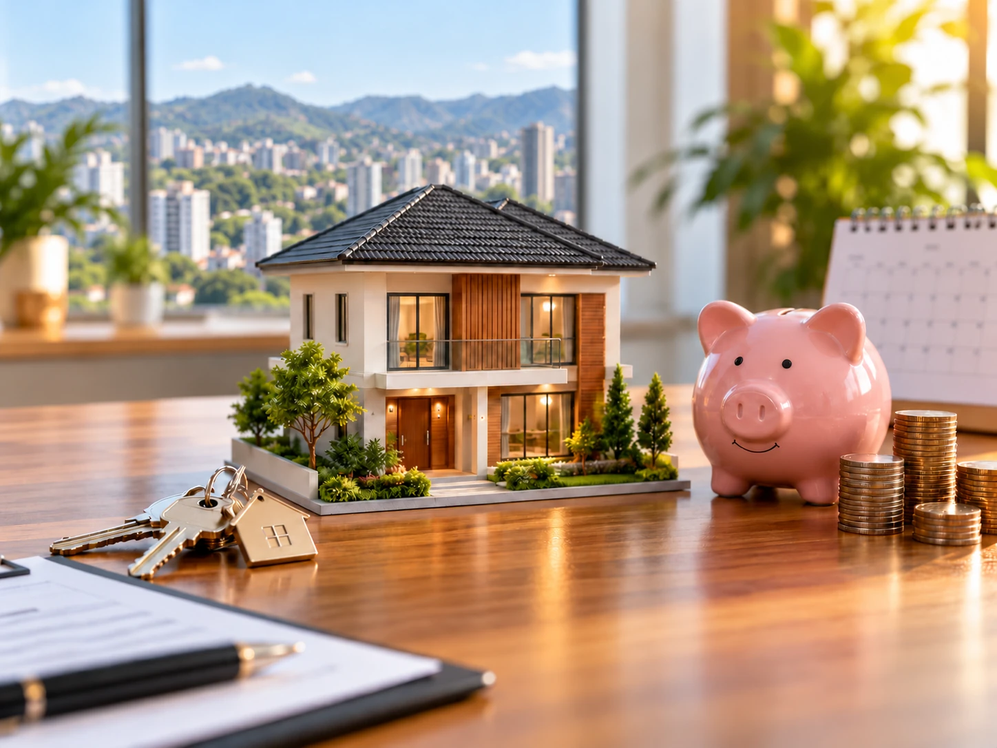 Planejamento de entrada e parcelas de um financiamento imobiliário